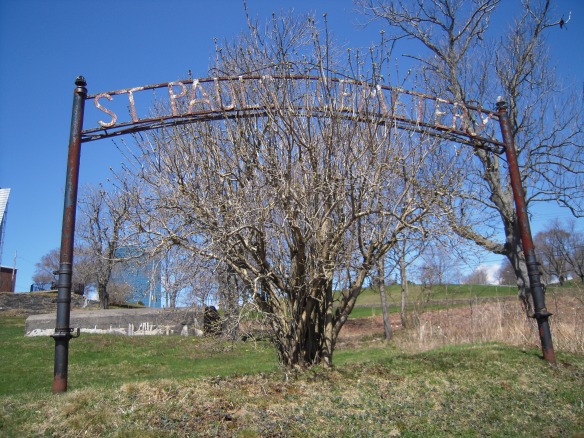 Entrance arch to St. Paul's Cemetery